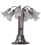 24"H Gray Tiffany Pond Lily 10 Lt Table Lamp