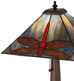 21"H Tiffany Prairie Dragonfly Mission Table Lamp