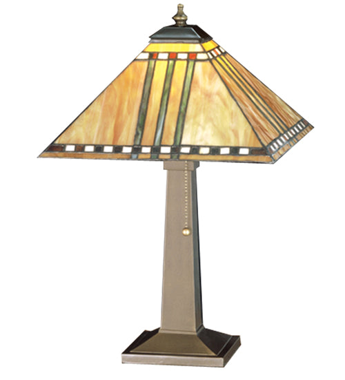 16H Utica Library Rustic Mission Desk Lamp-Add To Your Work Space. –  Smashing Stained Glass & Lighting