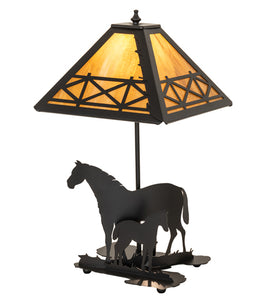 22"H Mare & Foal Table Lamp