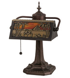 15.5"H Camel Mission Banker's Desk Lamp