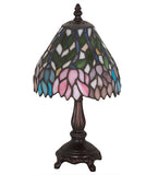 13.5"H Wisteria Tiffany Floral Table Lamp