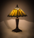 15.5"H Jadestone Carousel Tiffany Accent Lamp