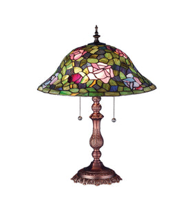 19"H Tiffany Rosebush Table Lamp