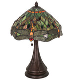 18"H Tiffany Hanginghead Dragonfly Table Lamp