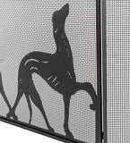 50"W X 30"H Greyhound Folding Fireplace Screen