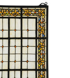 24"W X 48"H Fleur-De-Lis Stained Glass Window
