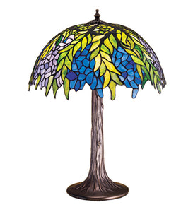 23"H Tiffany Honey Locust Table Lamp