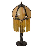 15"H Alicia Fringed Victorian Table Lamp