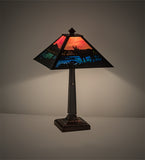 21.5"H Moose Wildlife Table Lamp