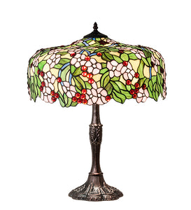 26"H Tiffany Cherry Blossom Table Lamp