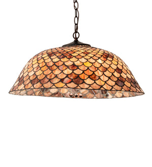 24"W Tiffany Fishscale Pendant