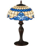 18.5"H Baroque Stained Glass Table Lamp