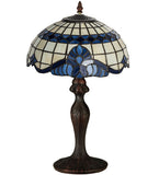 18.5"H Baroque Stained Glass Table Lamp
