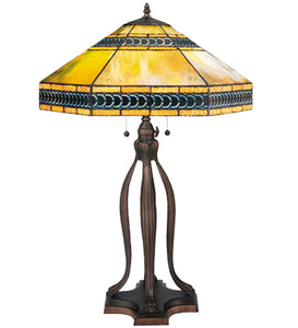 31"H Cambridge Stained Glass Table Lamp