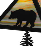 21.5"H Lone Bear W/Lighted Base Wildlife Table Lamp