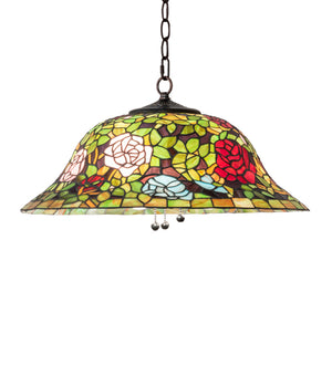 20"W Tiffany Rosebush Pendant