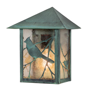 9"W Seneca Song Bird Outdoor Wall Sconce