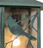 9"W Seneca Song Bird Outdoor Wall Sconce
