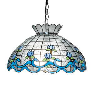 20"W Roseborder Pendant