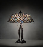 30"H Tiffany Fishscale Table Lamp