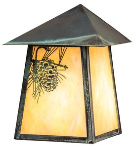 9"W Stillwater Pine Cone Outdoor Wall Sconce