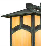 9"W Seneca Hill Top Solid Mount Outdoor Wall Sconce