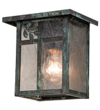 8"W Hyde Park Sprig Outdoor Wall Sconce