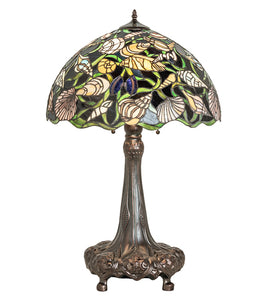 31"H Seashell Coastal Stained Glass Table Lamp