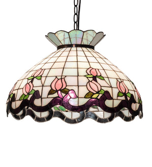 20"W Roseborder Pendant