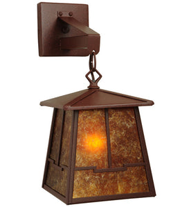7"W Bungalow Valley View Hanging Outdoor Wall Sconce