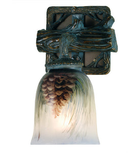 6"W Northwoods Pinecone Wall Sconce