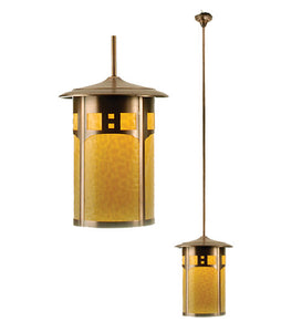 16"W Fulton Travers Lantern Outdoor Pendant