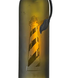 3"W Tuscan Vineyard Lighthouse Wine Bottle Mini Pendant