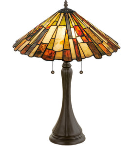23"H Jadestone Delta Table Lamp