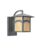 9"W Seneca Mountain View Curved Arm Outdoor Wall Sconce
