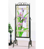 29"W x 68"H Meadow-Beauty Floral Stained Glass Room Divider