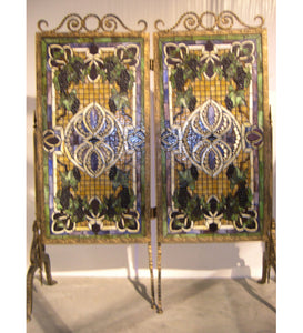 52"W X 63"H Grapevine Tiffany Room Divider