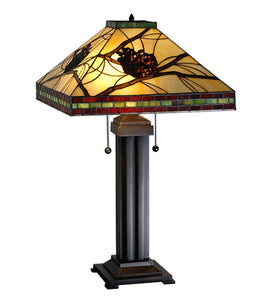 24"H Pinecone Rustic Table Lamp