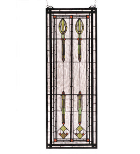 11"W X 30"H Spear of Hastings Sidelight Stained Glass Window