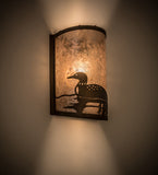 8"W Left Loon Wall Sconce