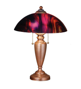 21.5"H Cabernet Swirl Contemporary Table Lamp