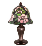 13"H Begonia Tiffany Floral Table Lamp