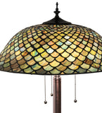 62"H Tiffany Fishscale Floor Lamp