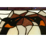 19"W X 19.5"H Penguin Stained Glass Window