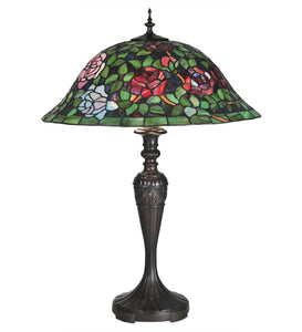 28"H Tiffany Rosebush Table Lamp-