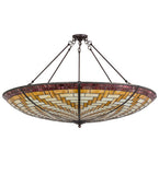 48"W Basket Weave Contemporary Inverted Pendant