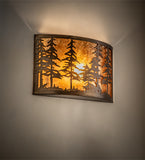 18"W Tall Pines Wall Mounted Sconce