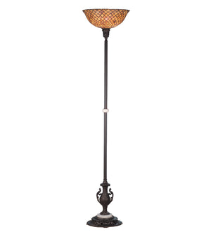 70"H Tiffany Fishscale Torchiere