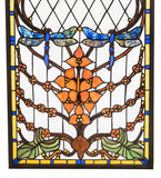 14"W Dragonfly Allure Stained Glass Window